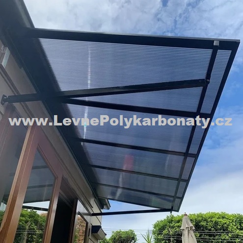 Dutinkový polykarbonát 10 mm 1UV EXOLON 2/10 ŠEDÁ - šíře 2,1 m x délka 7 m (14,7 m2)