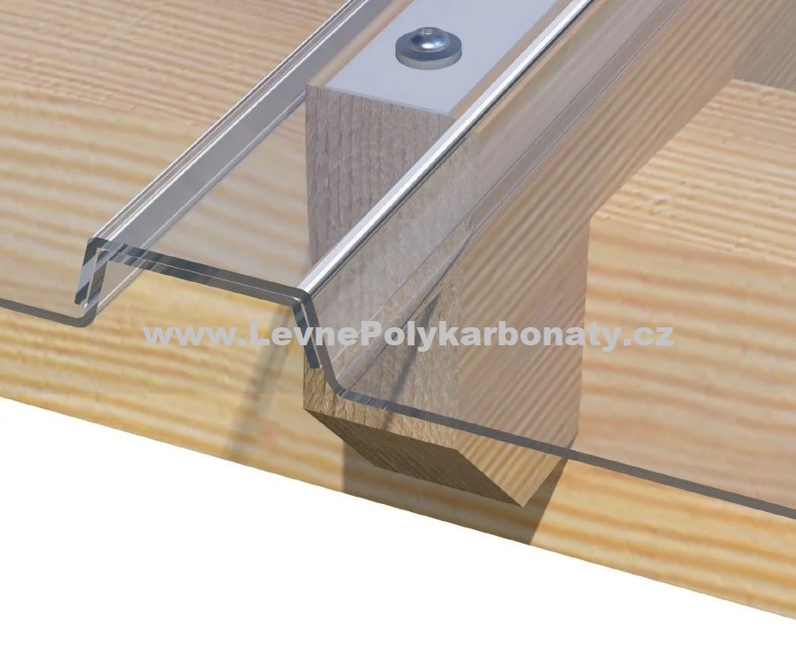 Trapézový polykarbonát 3 mm GUTTA GLAZE ČIRÁ - šíře 0,688 m x délka 4 m (2,76 m2)