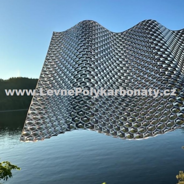 Vlnitý polykarbonát 2,8 mm PALRAM WBH STRONG ANTRACIT - šíře 1,045 m x délka 5 m