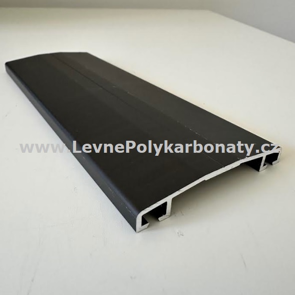 Spojovací AL-OBLÁ krycí přítlačná lišta 60/9 mm ELOX BRONZ - délka 3000 mm
