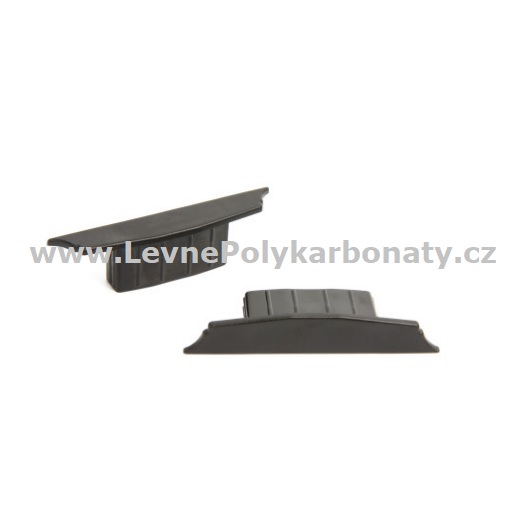 Spojovací AL-OBLÁ krycí přítlačná lišta 60/9 mm - KRYTKA PRO OBLÉ LIŠTY / ČERNÁ