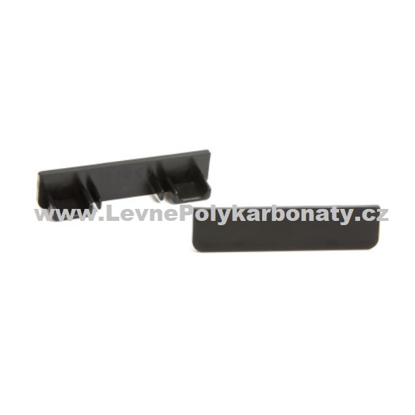 Spojovací AL-PLOCHÁ DOLNÍ krycí lišta 60/9 mm - KRYTKA PRO DOLNÍ LIŠTY / ČERNÁ