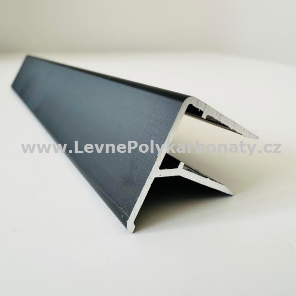Ukončovací/okrajový AL-F/R profil na tl. 6 mm ELOX BRONZ - délka 4260 mm