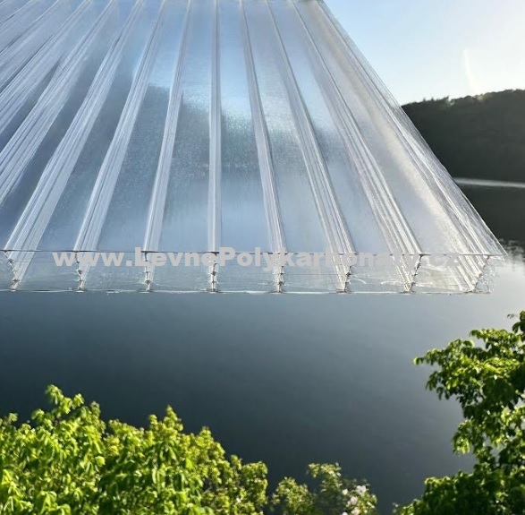 Komůrkový polykarbonát 16 mm 1UV EXOLON 9X/16 ČIRÁ - šíře 2,1 m x délka 3,5 m