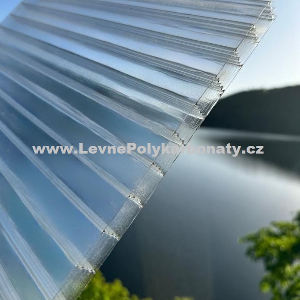 Dutinkový polykarbonát 16 mm 1UV EXOLON 9X/16 ČIRÁ - šíře 2,1 m x délka 7 m (14,7 m2)