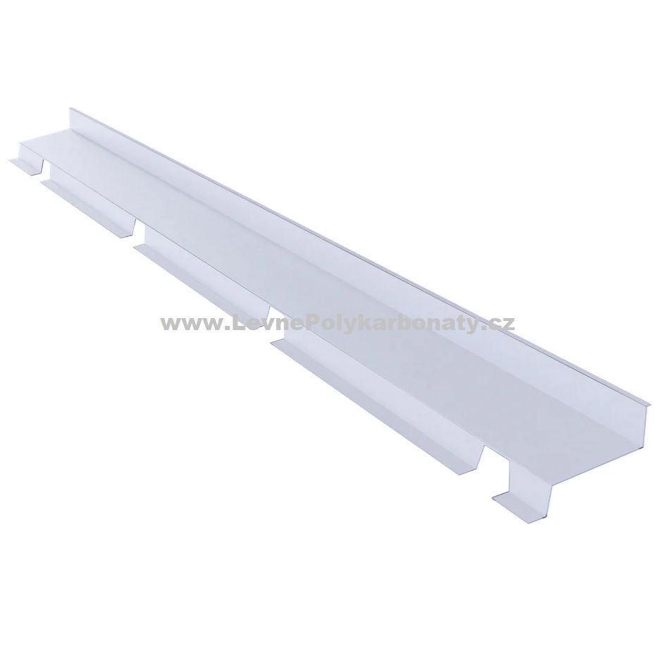 Napojení na čelní stěnu TRAPÉZ GUTTA GLAZE / NEREZ - dl. 2000 mm