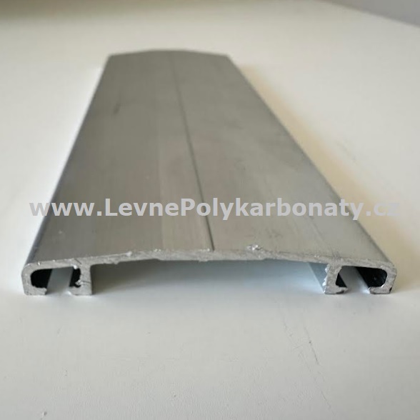 Spojovací AL-OBLÁ krycí přítlačná lišta 60/9 mm PŘÍRODNÍ - délka 6000 mm