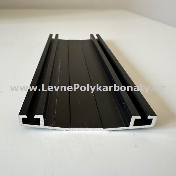 Spojovací AL-OBLÁ krycí přítlačná lišta 60/9 mm ELOX BRONZ - délka 3000 mm